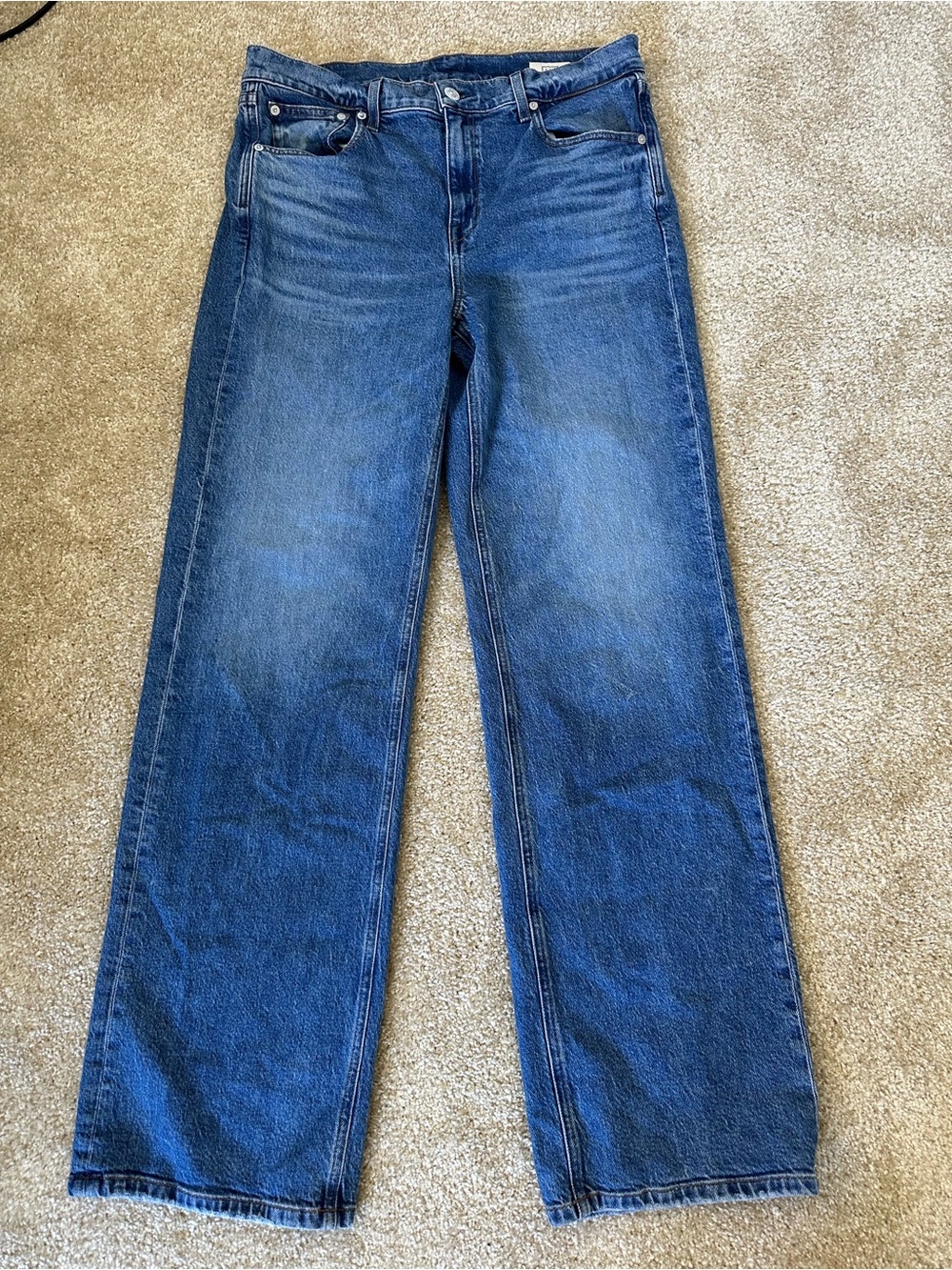 AYR Medium Wash Wide-Leg Flare Jeans - Picture 3 of 7